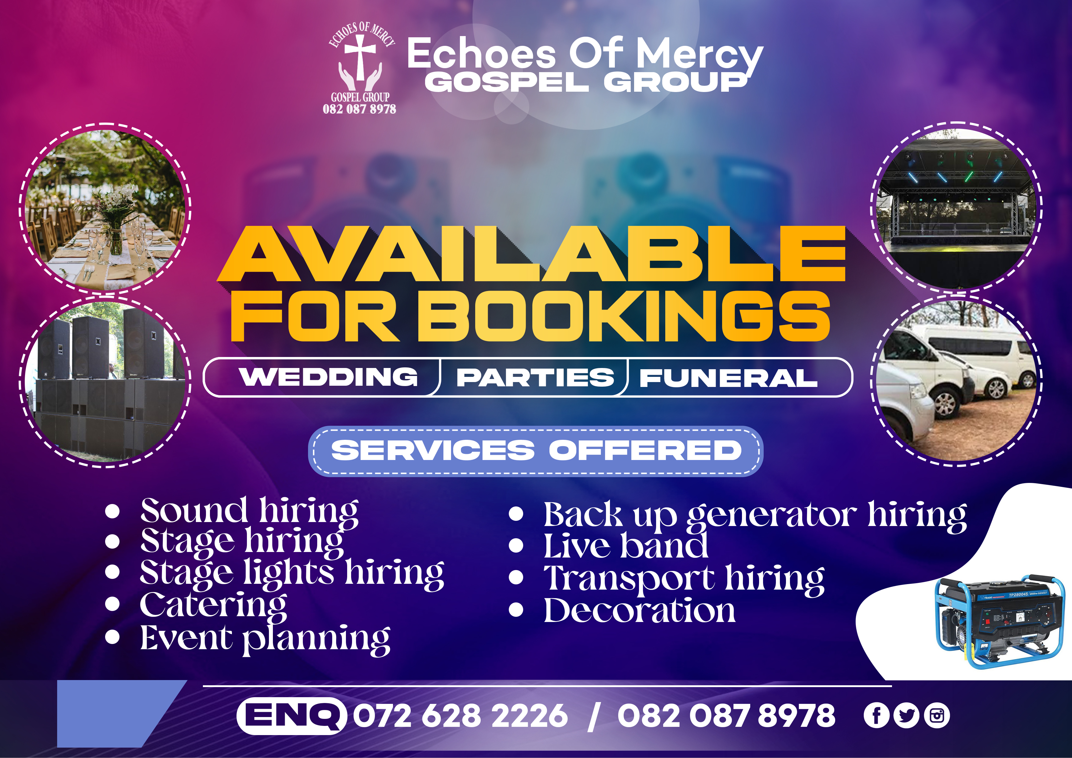 Echoes of Mercy other services booking poster